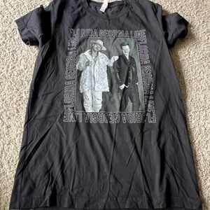 Florida Georgia Line Black Graphic 2018 concert shirt